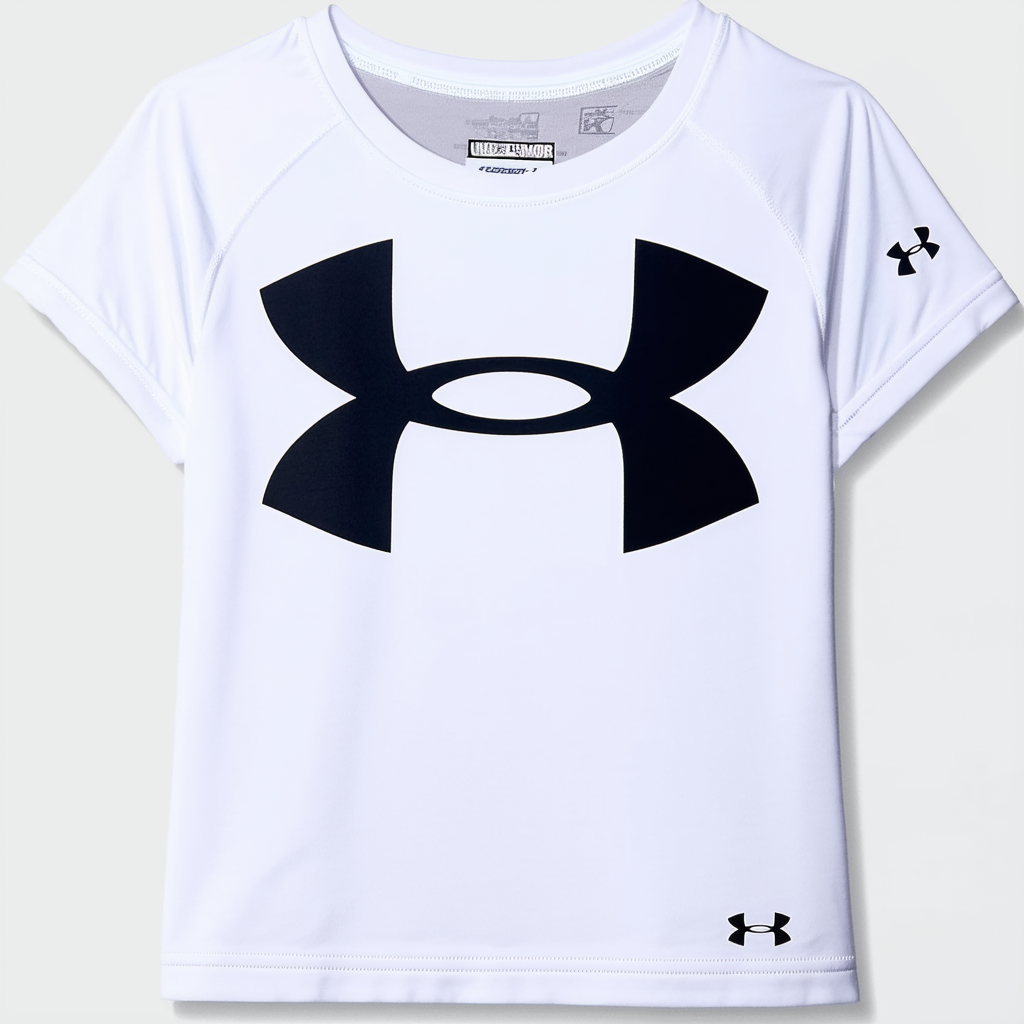 Under Armour Girls' Hybrid Big Logo Short Sleeve T-Shirt