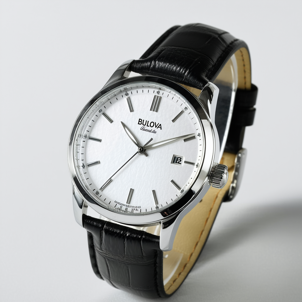 Bulova Men's 96B120 Silver Dial Strap Watch
