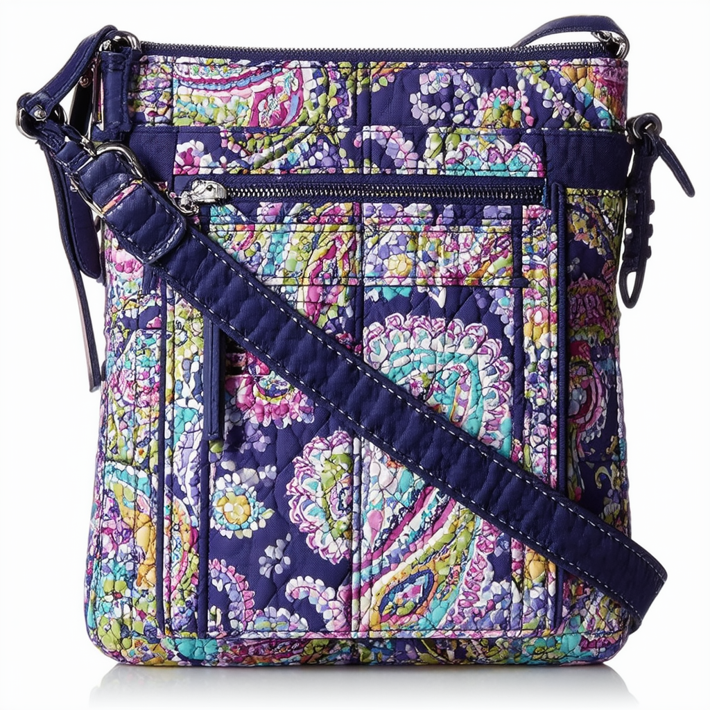Vera Bradley RFID All in One Crossbody, Signature Cotton (Heirloom Paisley)