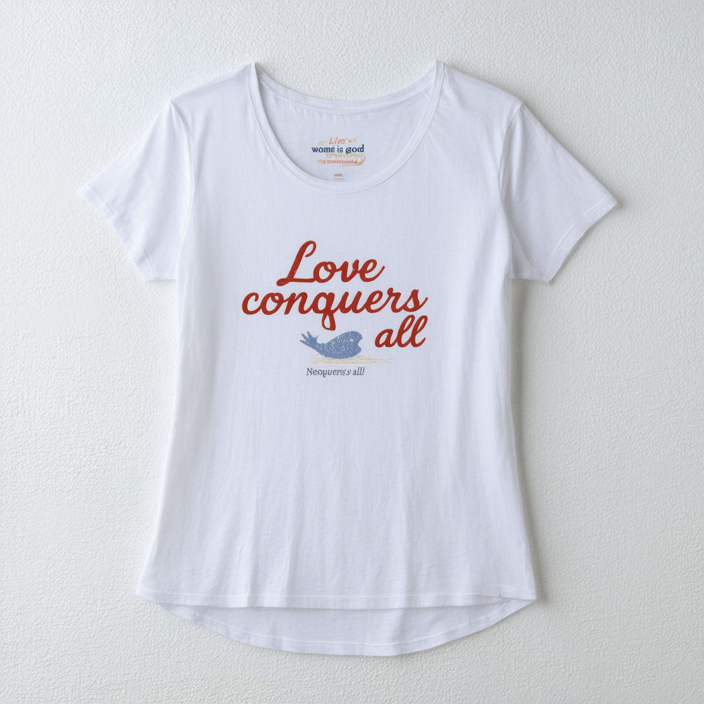Life is Good Women's Newbury Scoop Love Conquers All Tee