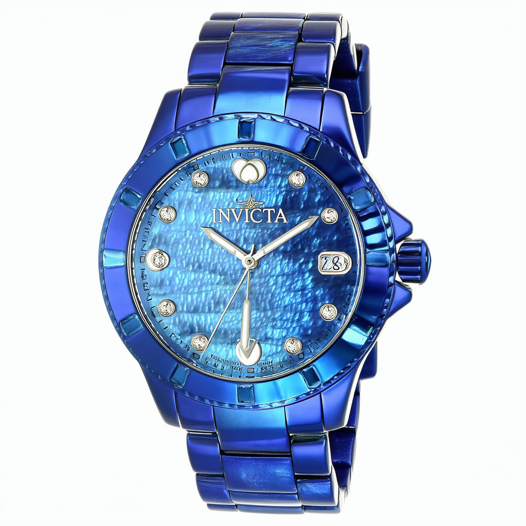Invicta 17286 Women's Angel Blue Genuine Stingray Mother of Pearl Dial Watch