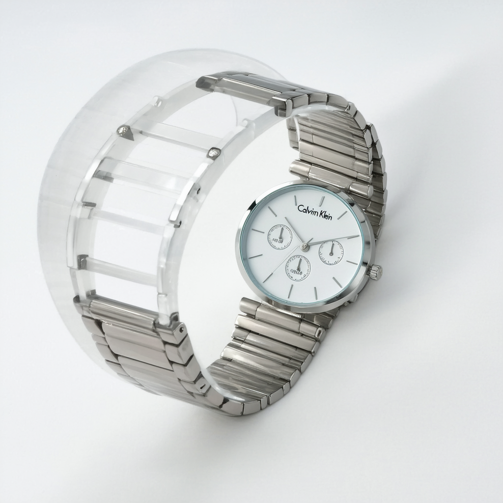 Calvin Klein Women's Quartz Watch with Stainless Steel Strap, Multicolour, 20 (Model: K5N2M1Z6)