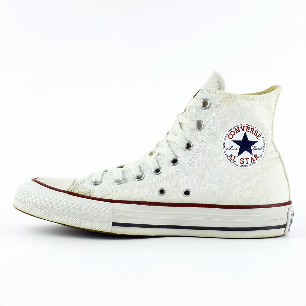 Converse Unisex Chuck Taylor All Star Hi Natural White Basketball Shoe 5.5 Men US / 7.5 Women US