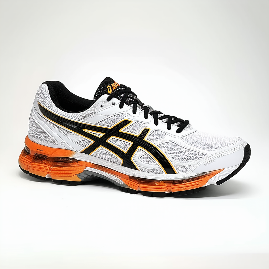 ASICS Men's GT-2140 Running Shoe,White/Black/Flame,10.5 D US