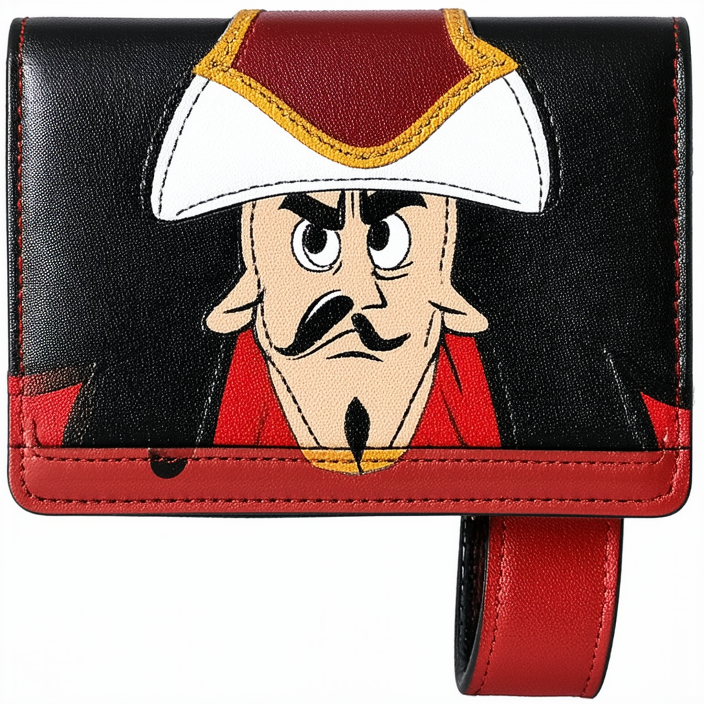 Loungefly x Disney Captain Hook Cosplay Mini Flap Wallet