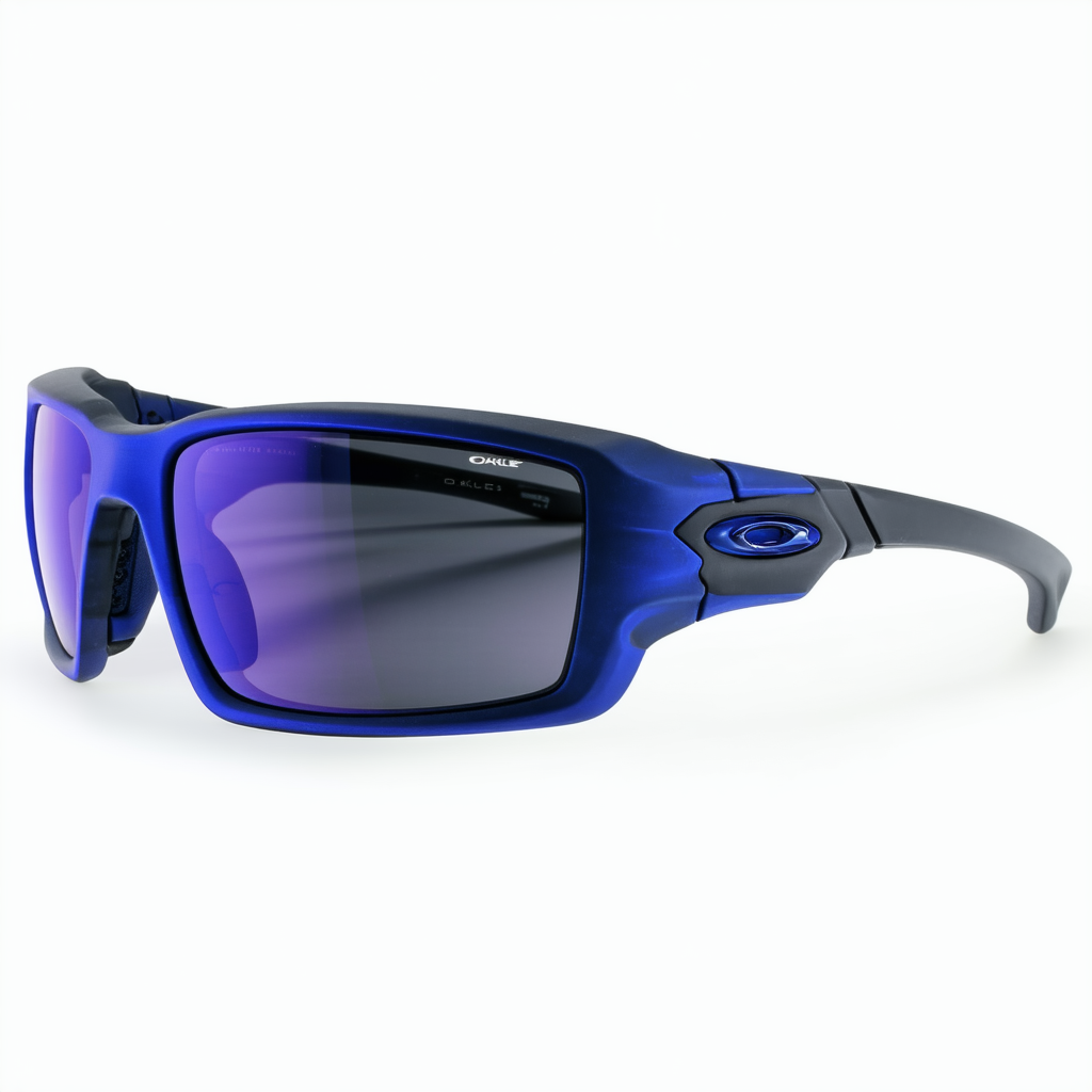 Oakley SI Fives Squared Cerakote Cobalt Sunglasses with Black Iridium Lenses