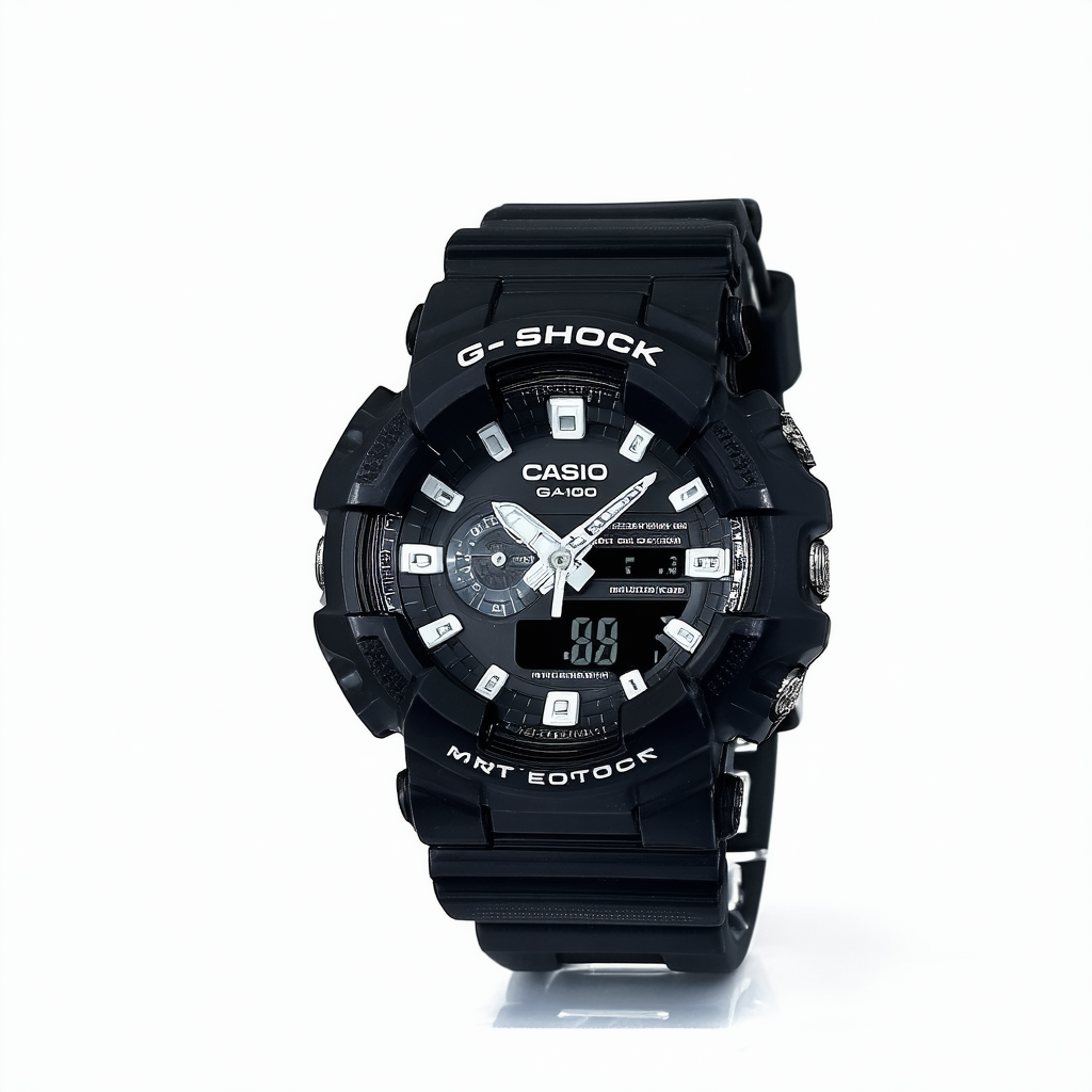 Casio Men's Ga100 G-shock X-large Analog-digital Black Watch Ga-100