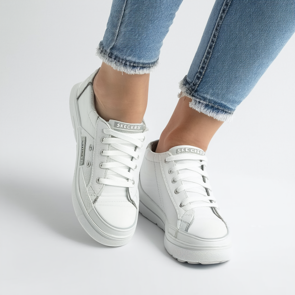 Skechers Women's Street Vlites-Stitch N Stride Sneaker