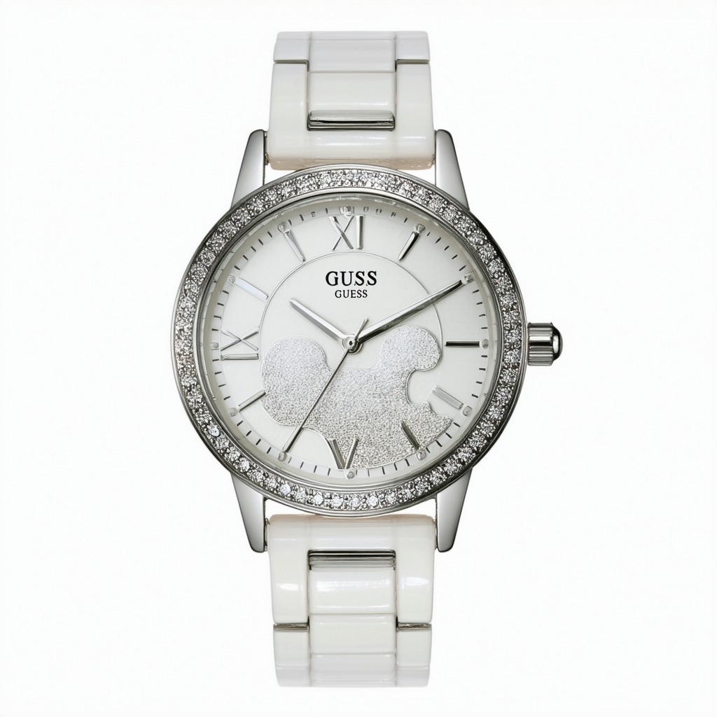 Guess W10267L1 Ladies Moonbeam White Watch
