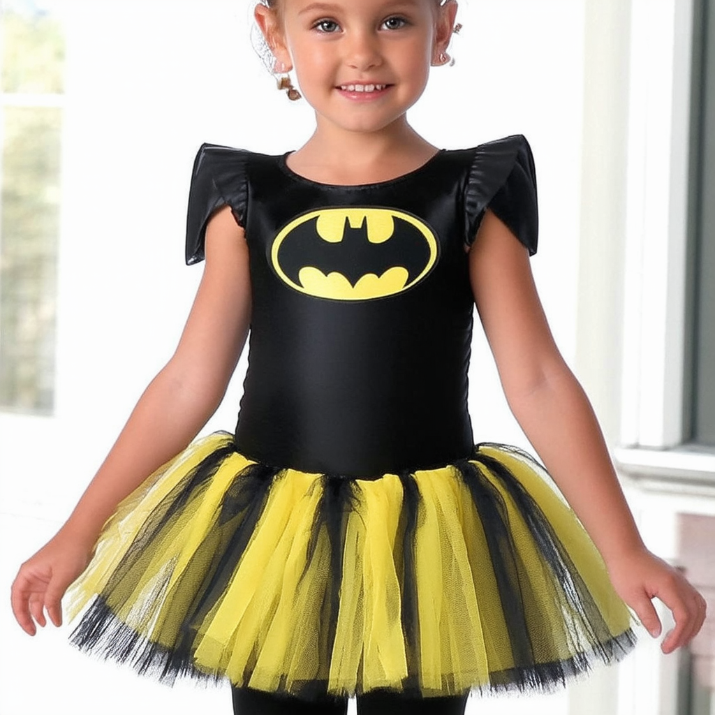 Rubie's Girls' Batman Batgirl Tutu Costume Multicoloured 2T to 4T