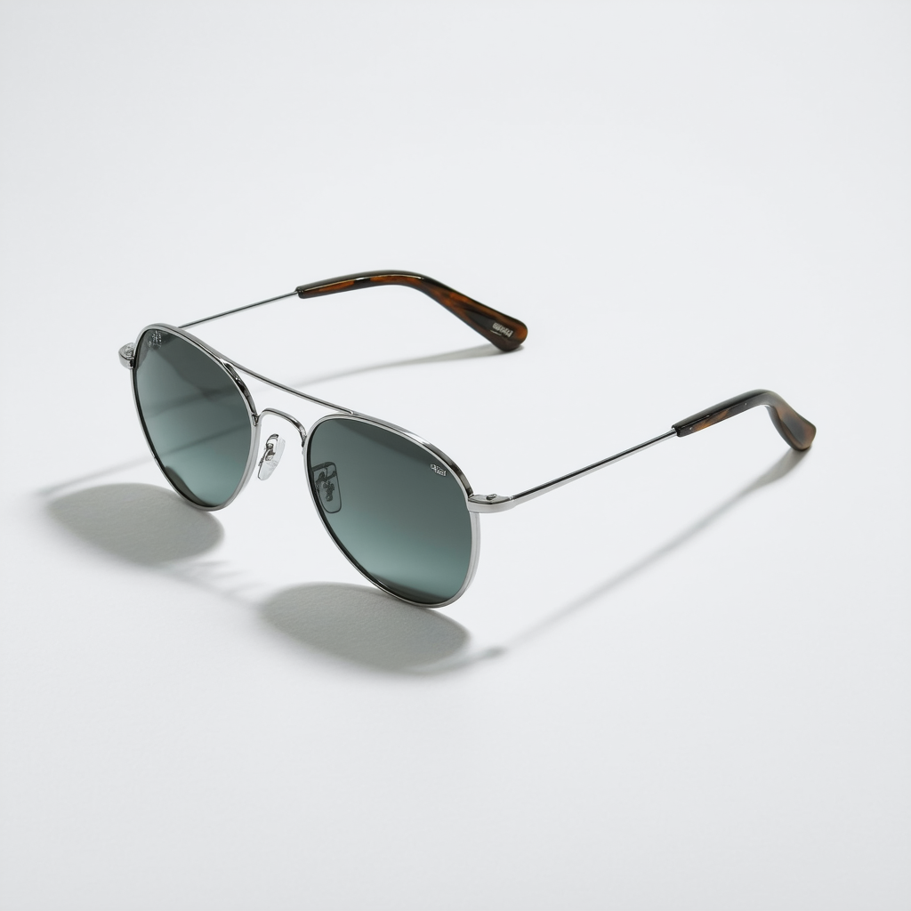Timberland Unisex Aviator Silver-Tone Sunglasses