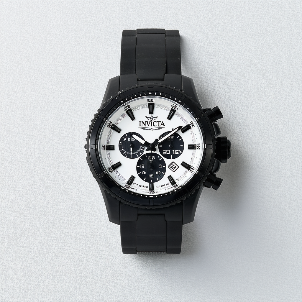 Invicta Men's 33487 S1 Rally Automatic Multifunction Black, White, Gunmetal Dial Watch