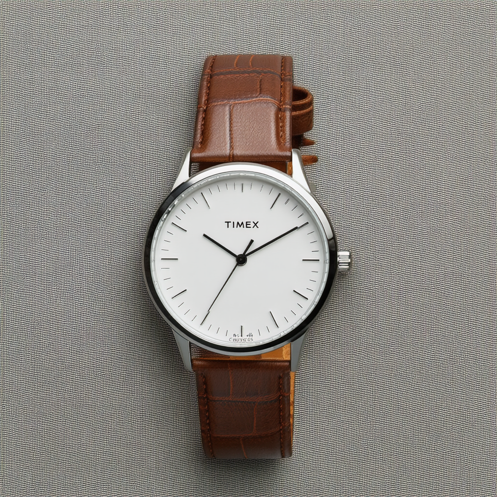Timex Men's T2K651 Classic Dress Brown Leather Strap Watch