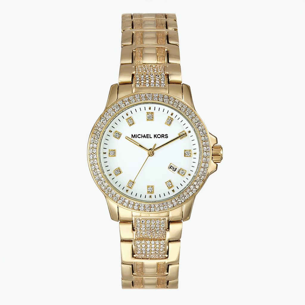 Michael Kors Camille White Dial Crystal-set Two-tone Ladies Watch MK3260