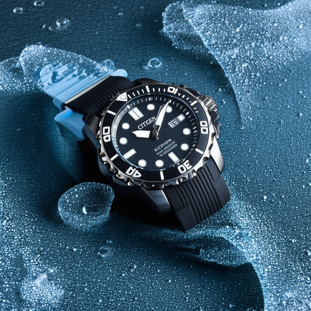 Citizen Men's BN0090-01E "Scuba Fin" Eco-Drive Diver's Watch with Two-Tone Band