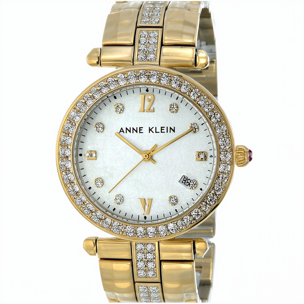 Anne Klein Women's 108509SVTT Two-Tone Automatic Premium Crystal Accented Watch