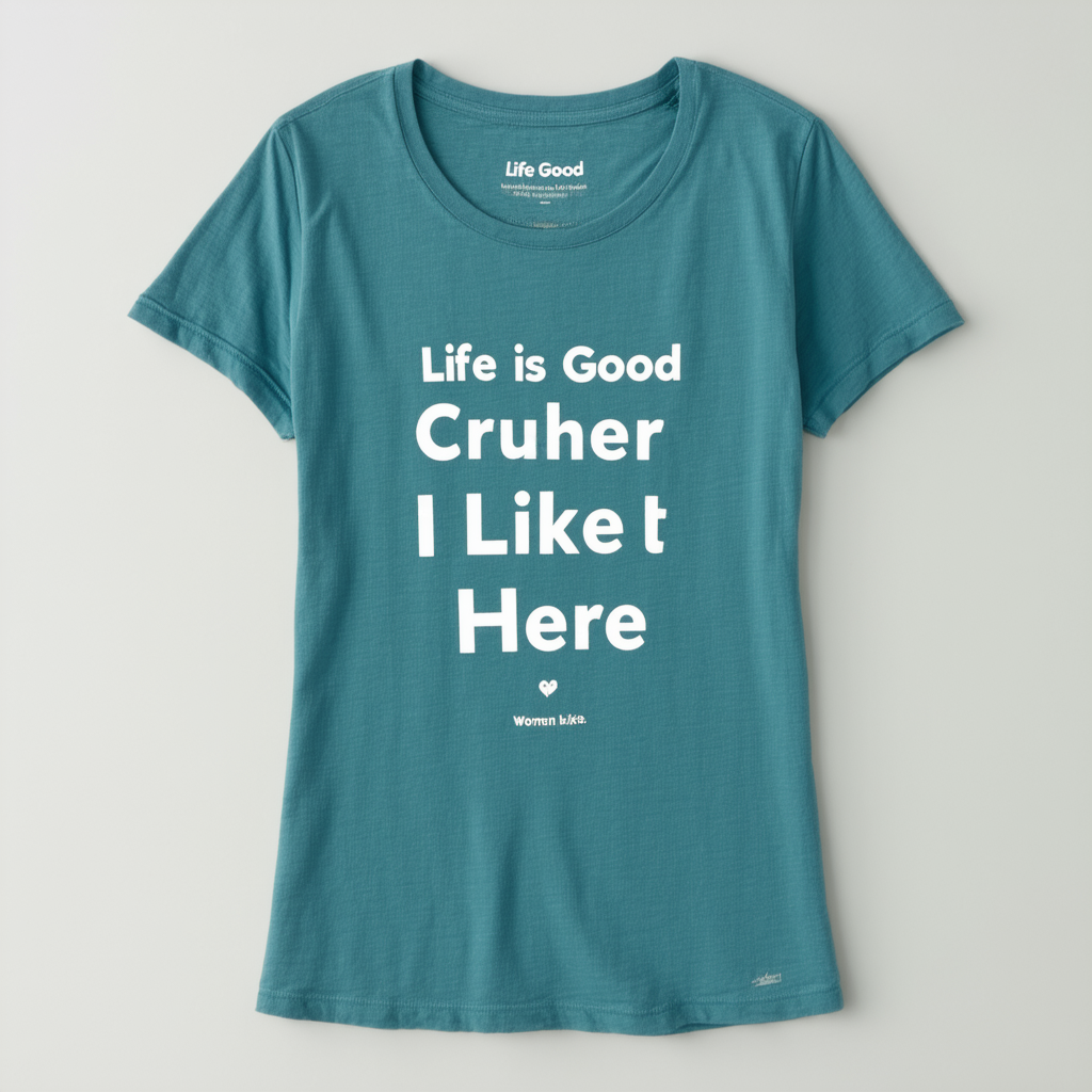 Life is Good Women's Crusher I Like It Here Tee