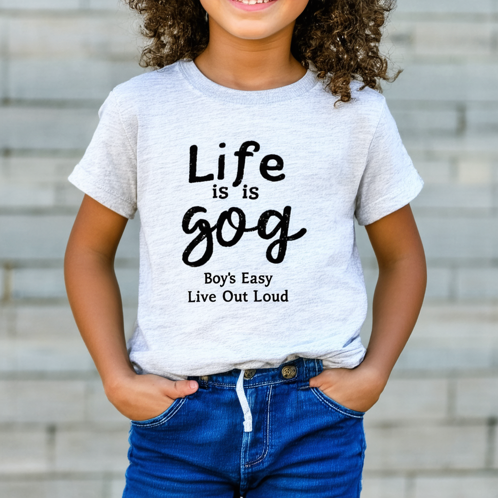 Life is Good Boy's Easy Live Out Loud Tee