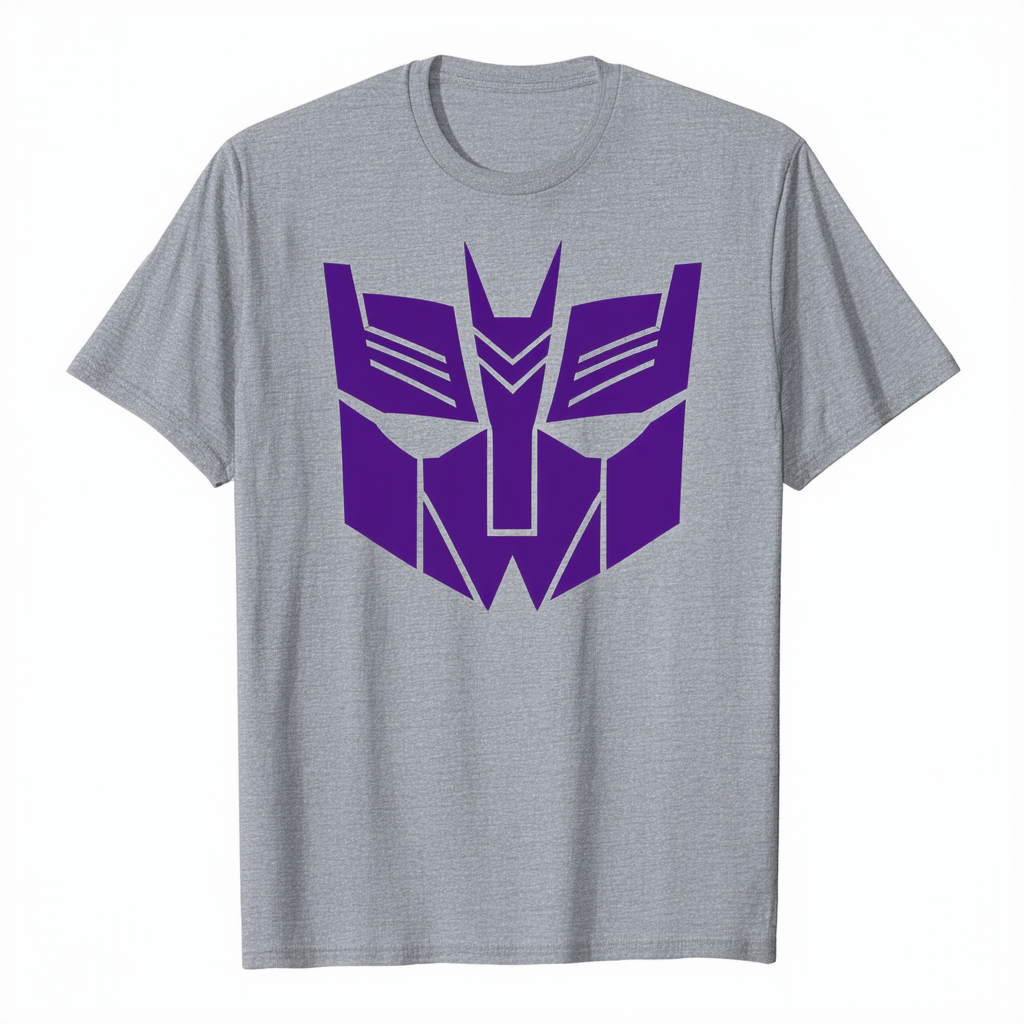 Transformers Decepticon Unisex Adult Heather T Shirt for Men and Women