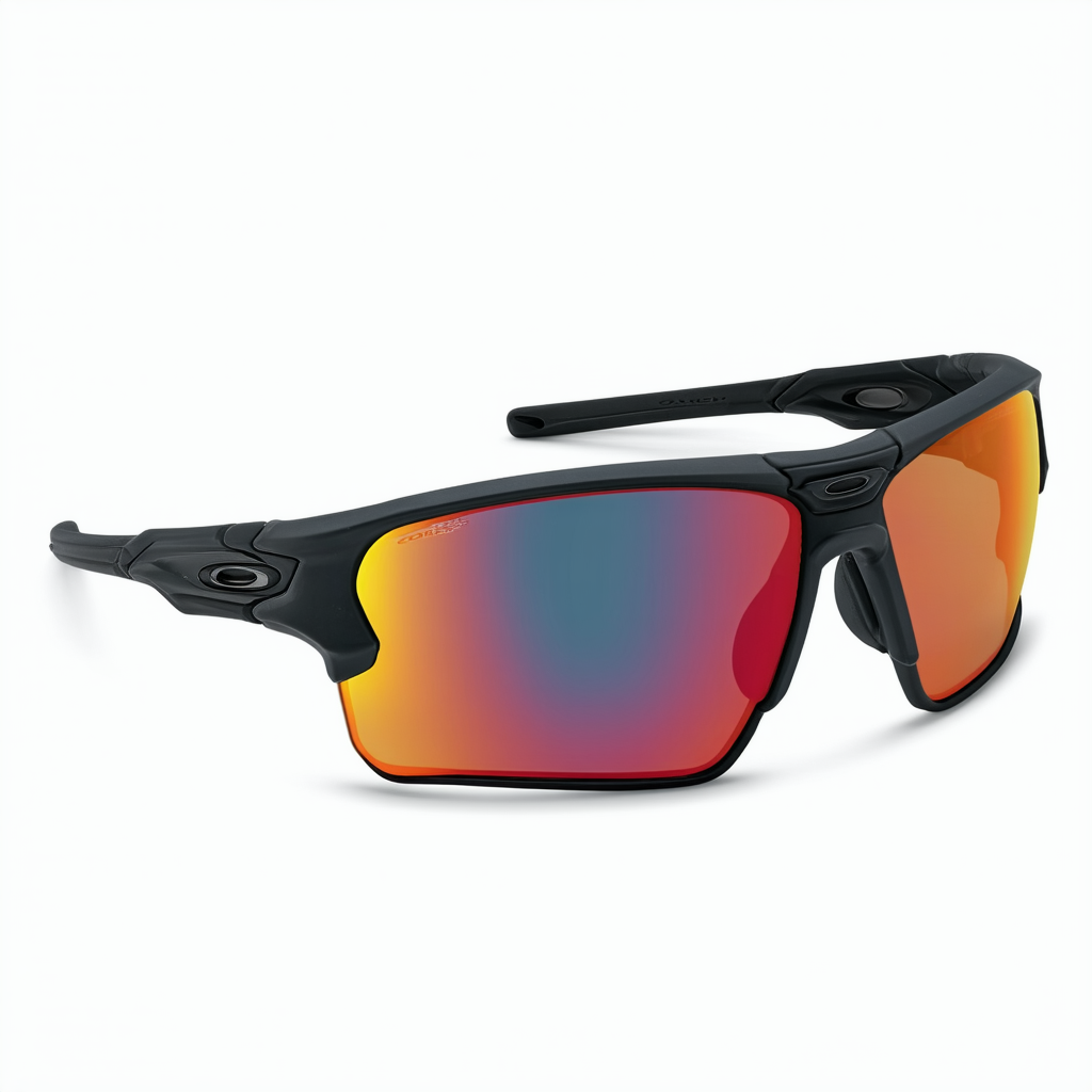 Oakley Men's Turbine Sunglasses,Matte Dark Grey/Fire Iridium