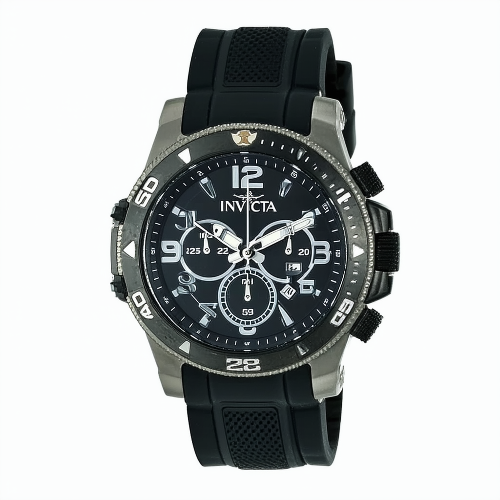 Invicta Men's TI-22 Titanium Quartz Watch with Polyurethane Strap, Black, 14 (Model: 22463)