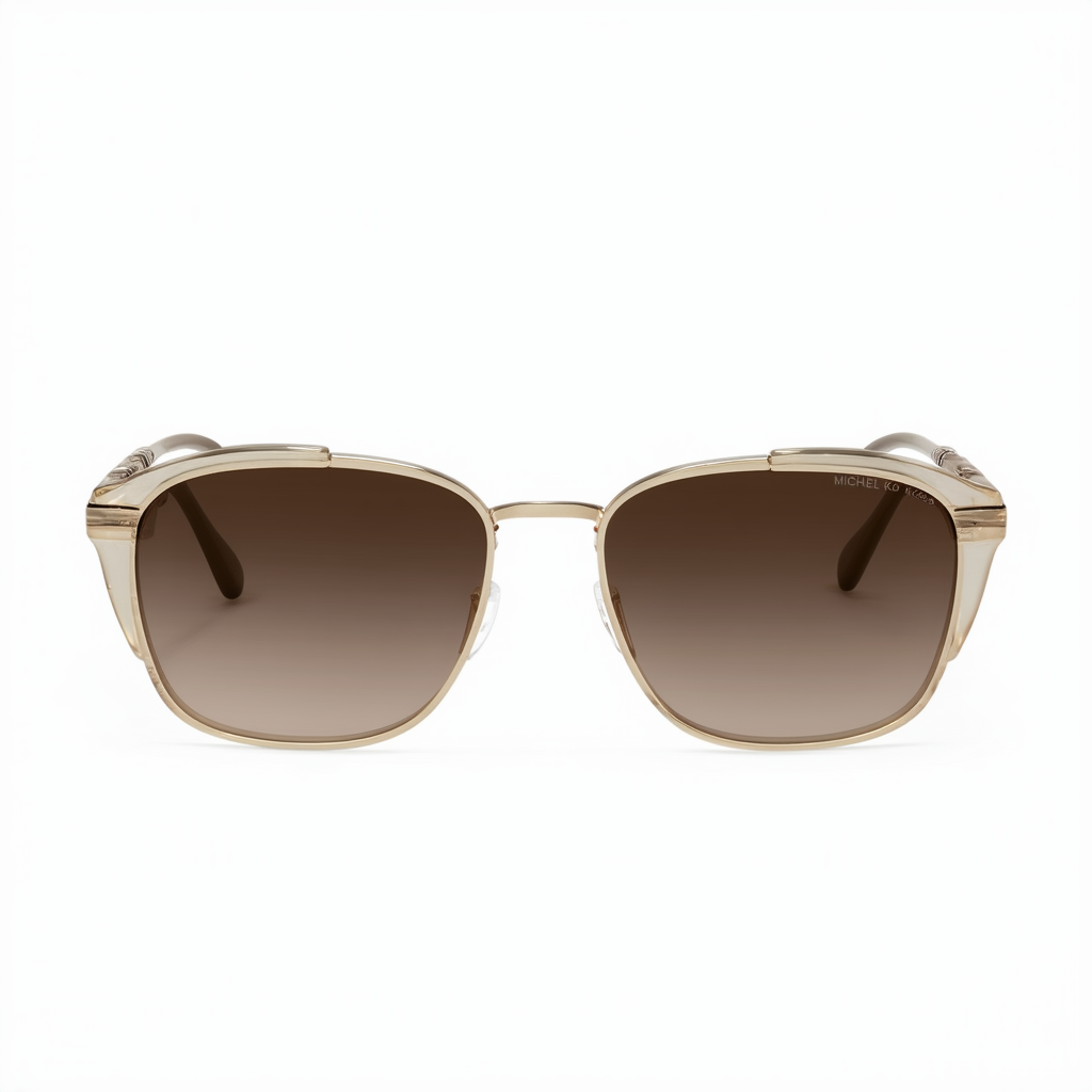 Michael Kors MK1030-116813 Sunglasses GRAYTON SHINY PALE GOLD - TONE w/DARK BROWN GRAD 52mm