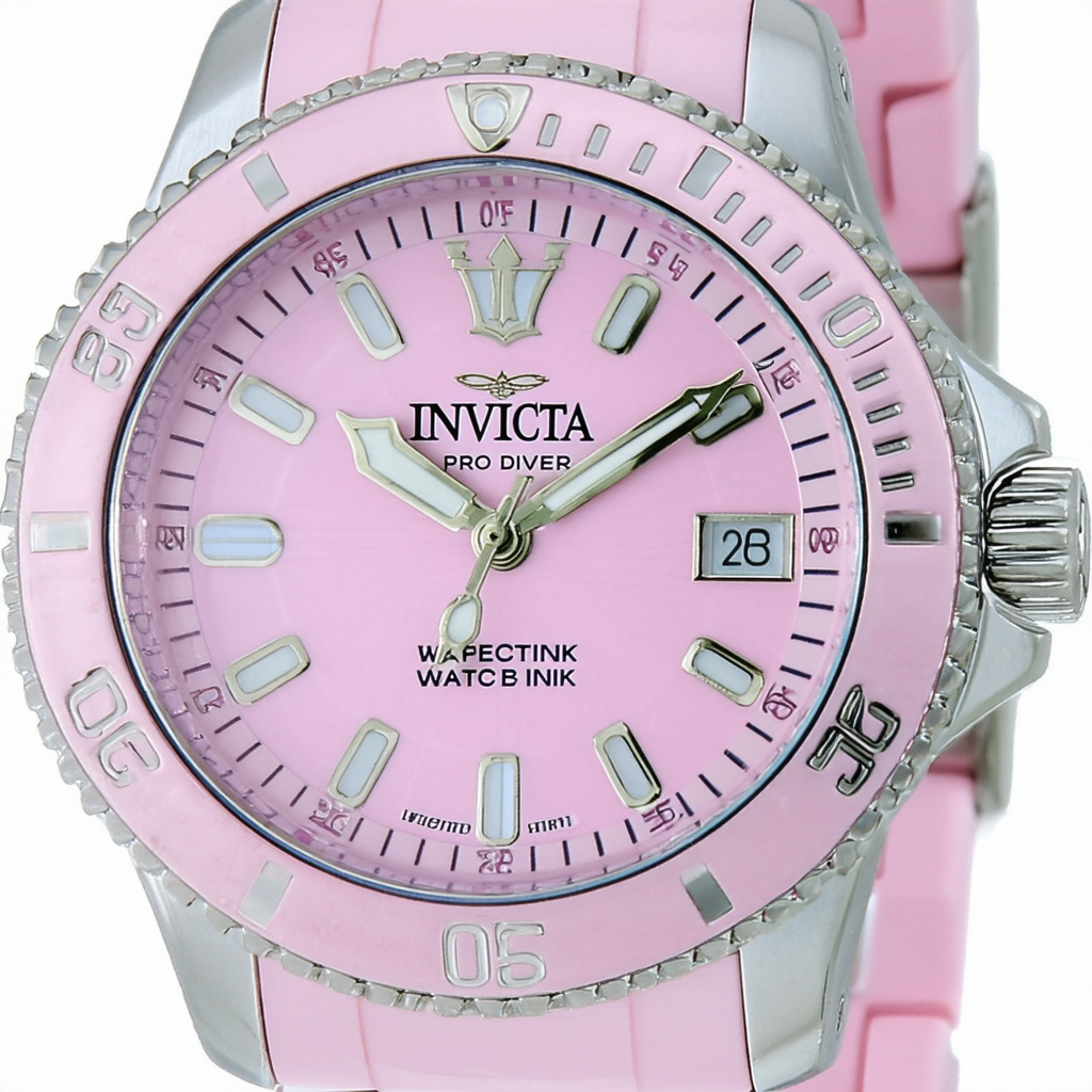 Invicta Women's 12526 Pro-Diver Pink Dial Watch