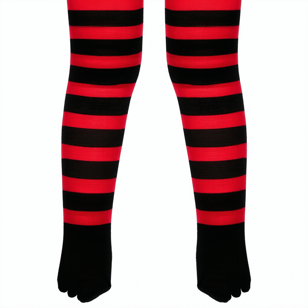 Rubie's Costume Co Child Red/Black Stripe Tights Costume, Small