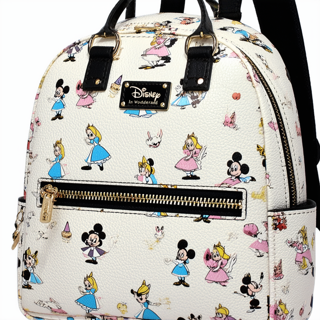 Loungefly X Disney Alice In Wonderland AOP Allover Print Mini Backpack