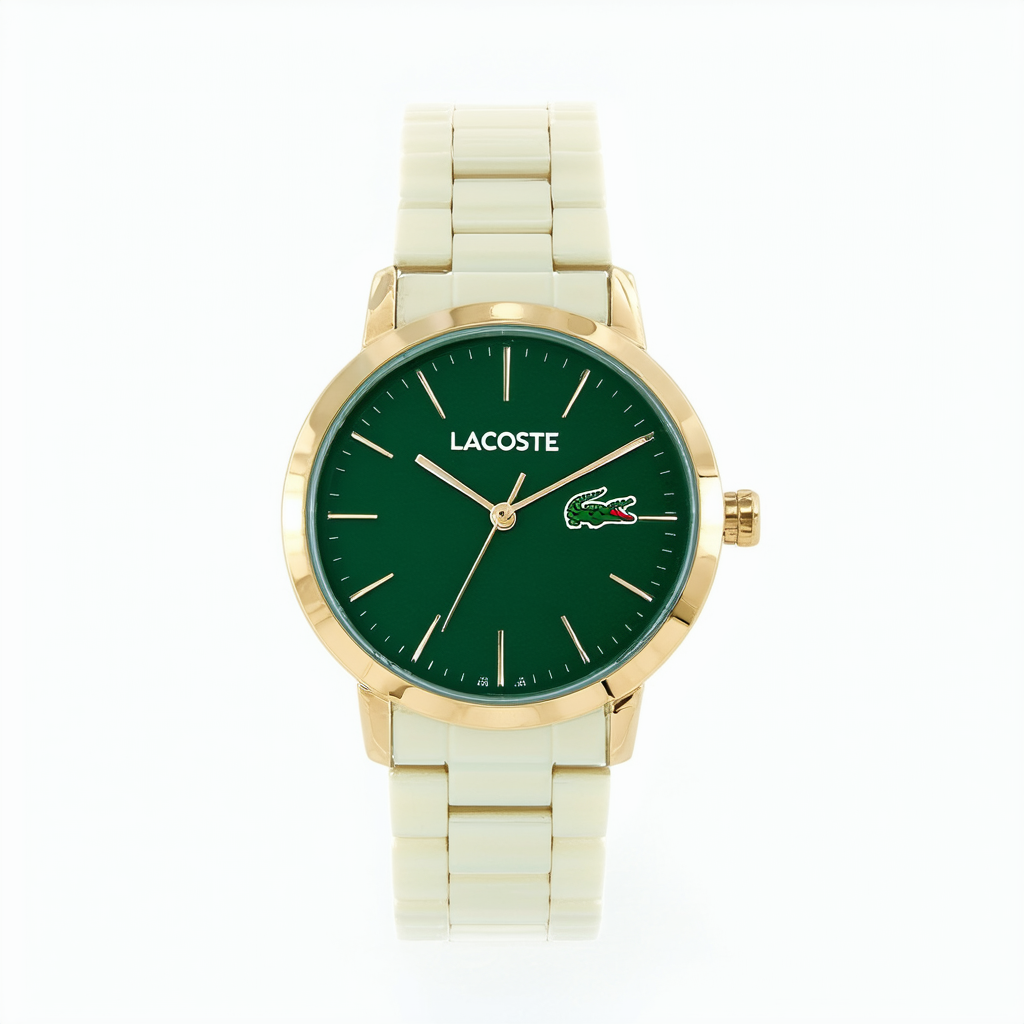 Lacoste Women's 2000924 Malaga Analog Display Japanese Quartz Green Watch