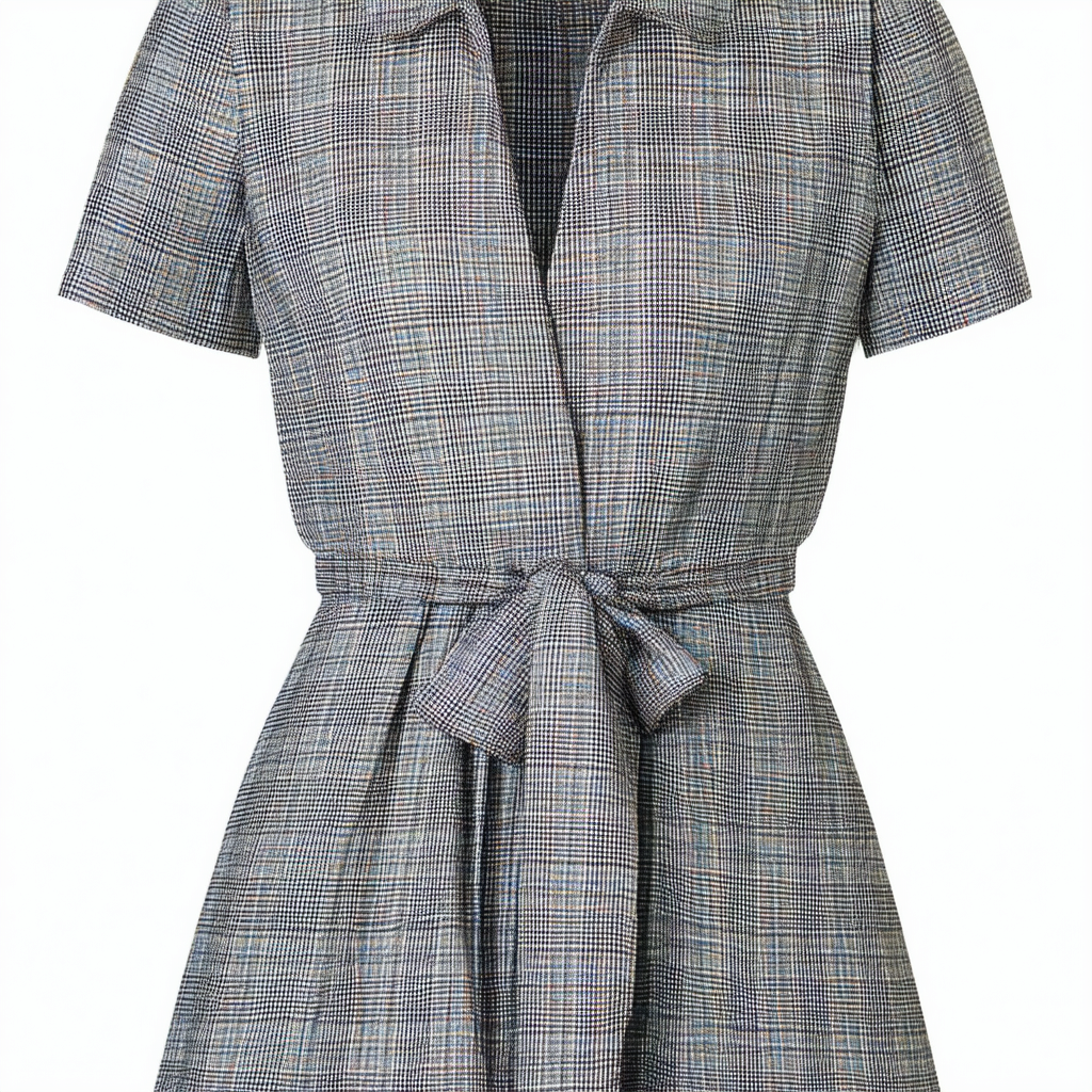 Calvin Klein Women's Plaid Tie Front Dress