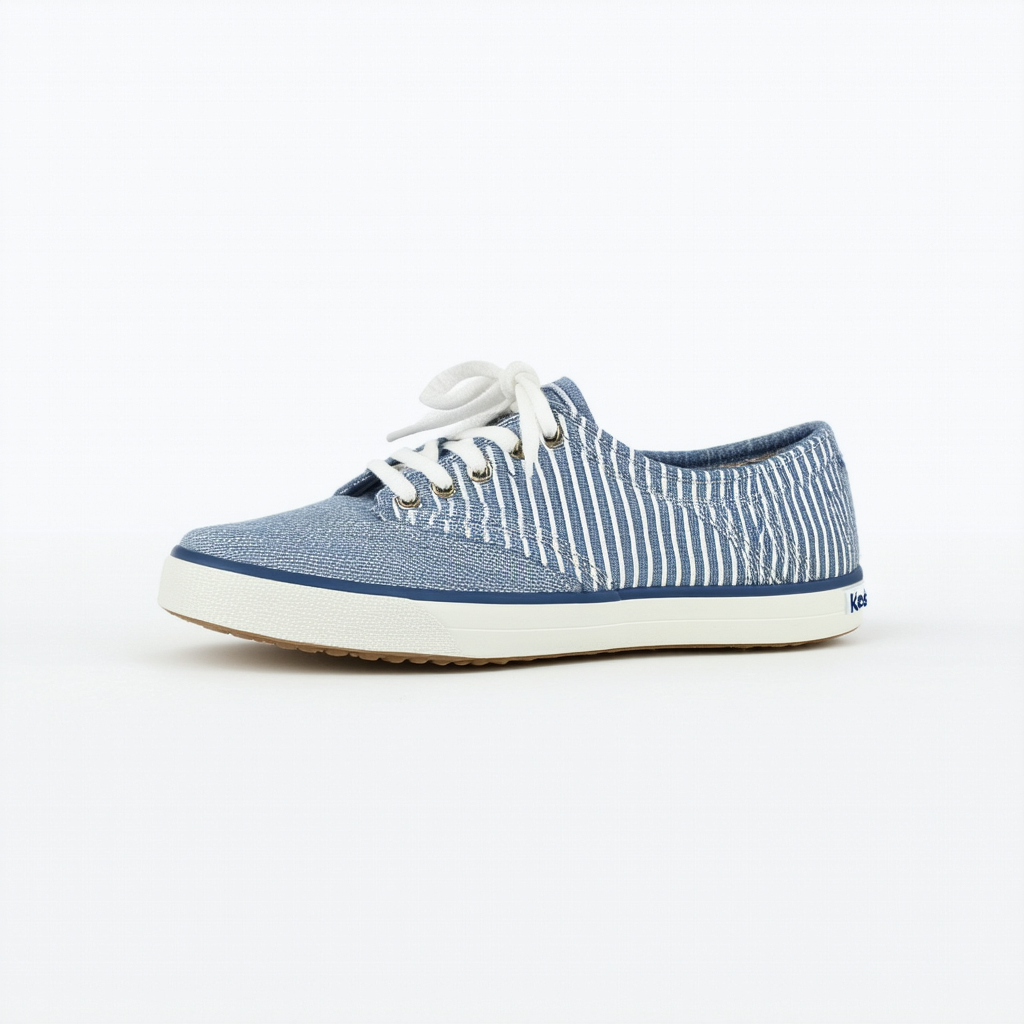 Keds Women's Center Chambray/Stripe Sneaker