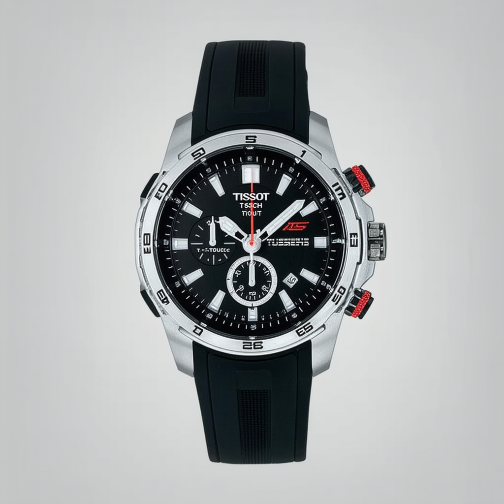 Tissot Men's T33159851 Black T-Touch Rubber Strap Watch