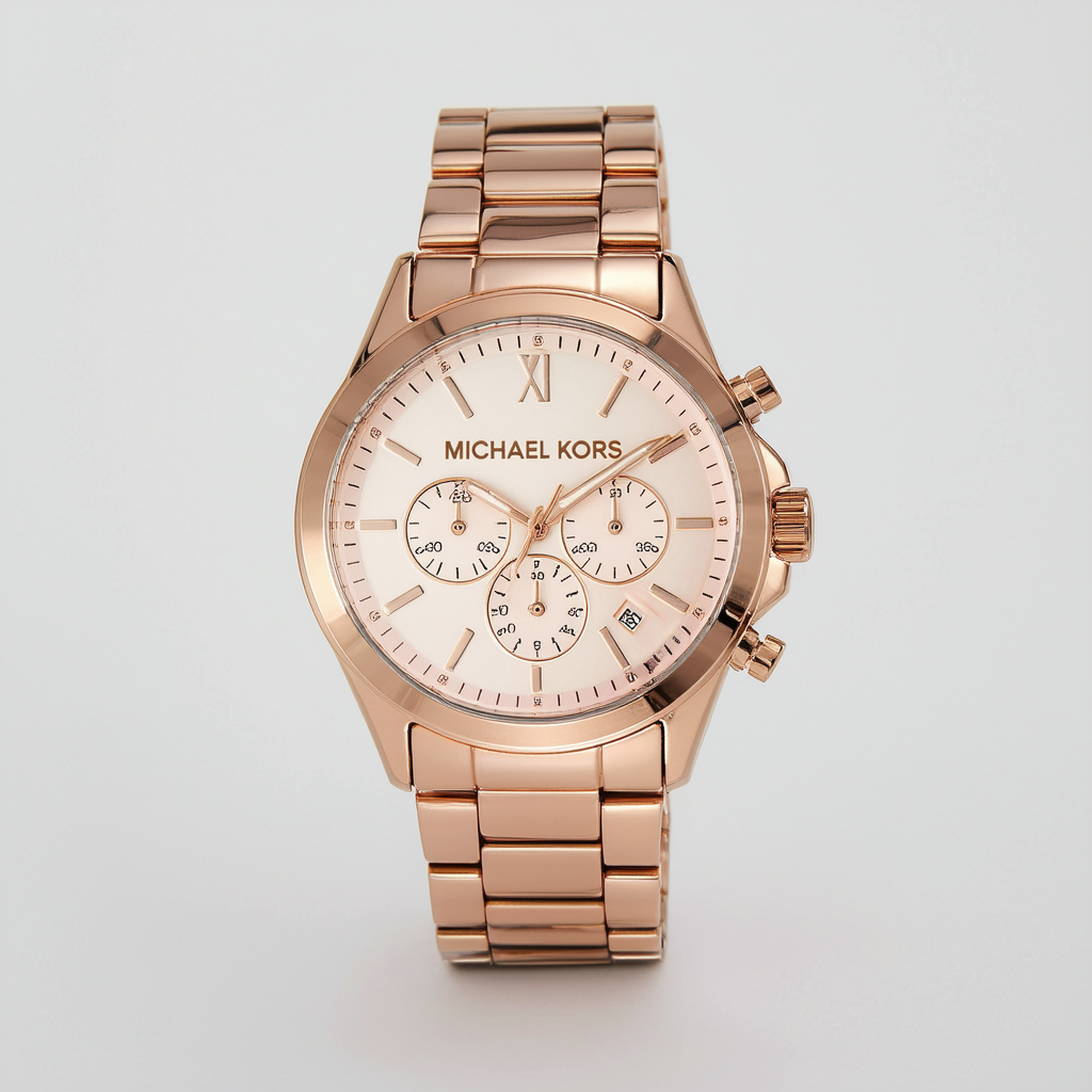 Michael Kors Women's Layton Rose/Gold-Tone Watch MK6476