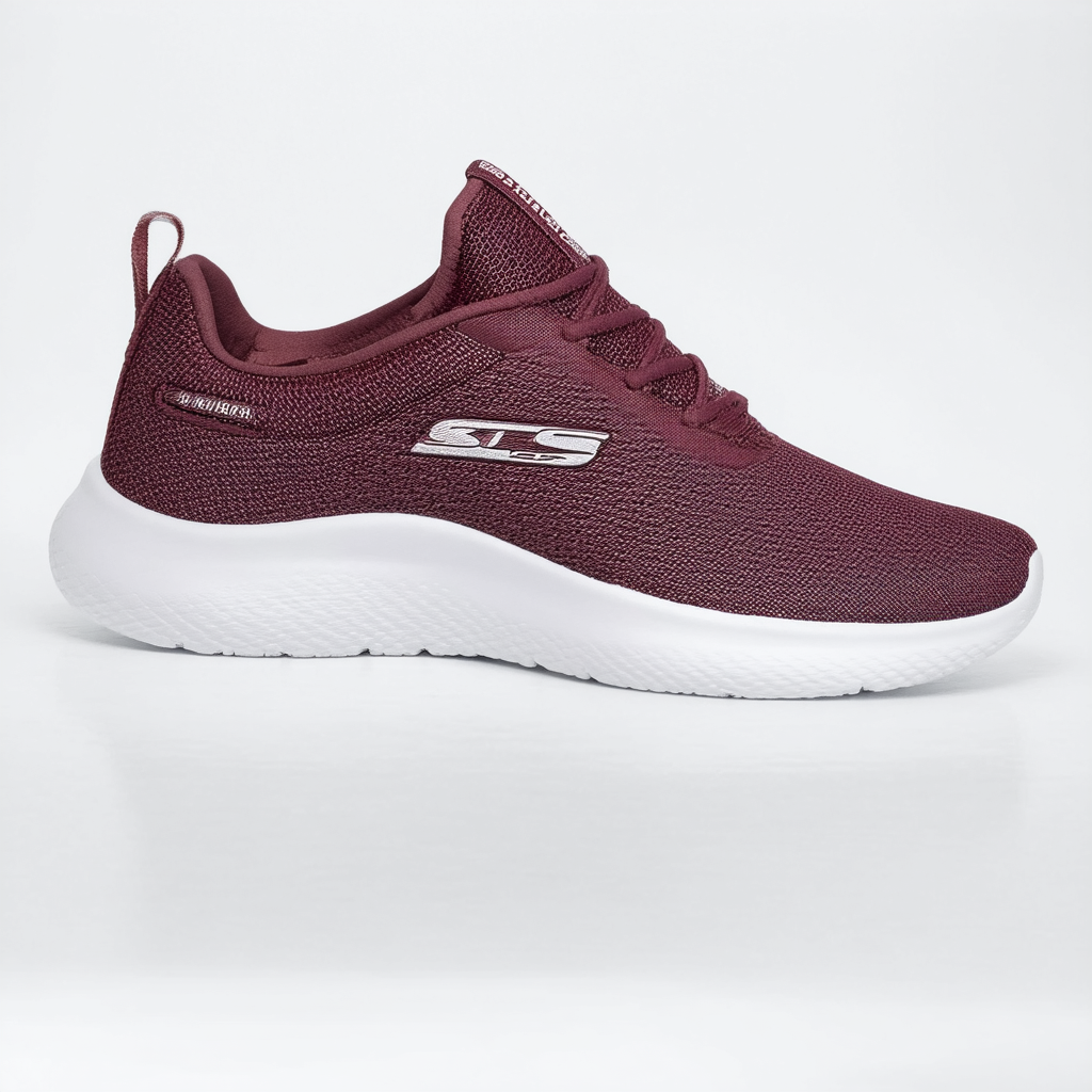 Skechers Dynamight Womens Slip On Sneakers Burgundy 9.5