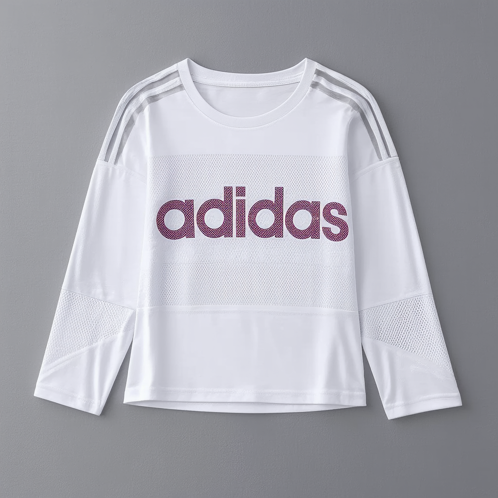 adidas Girls' Long Sleeve Vent Graphic Tee