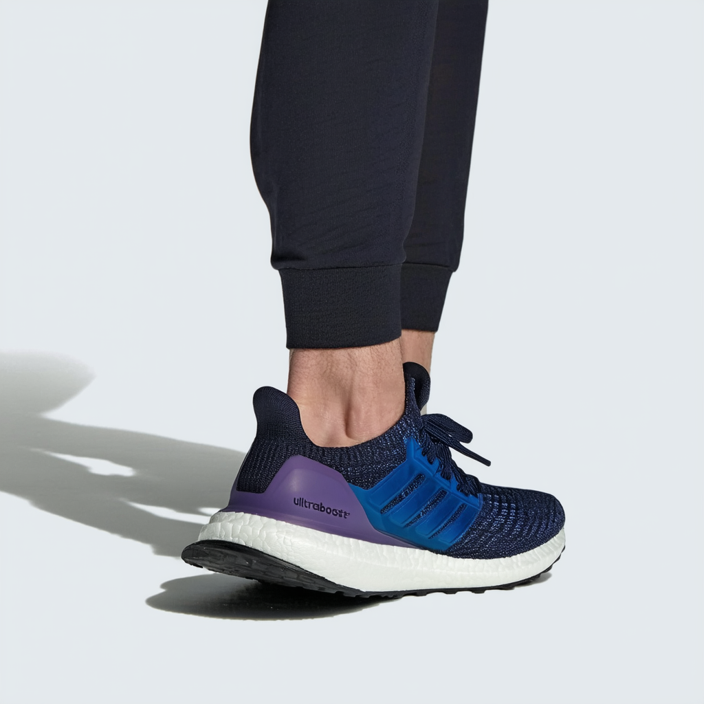 adidas Men's Ultraboost 20 Sneaker, Tech Indigo/Legend Ink/Boost Blue Violet Metallic, 10