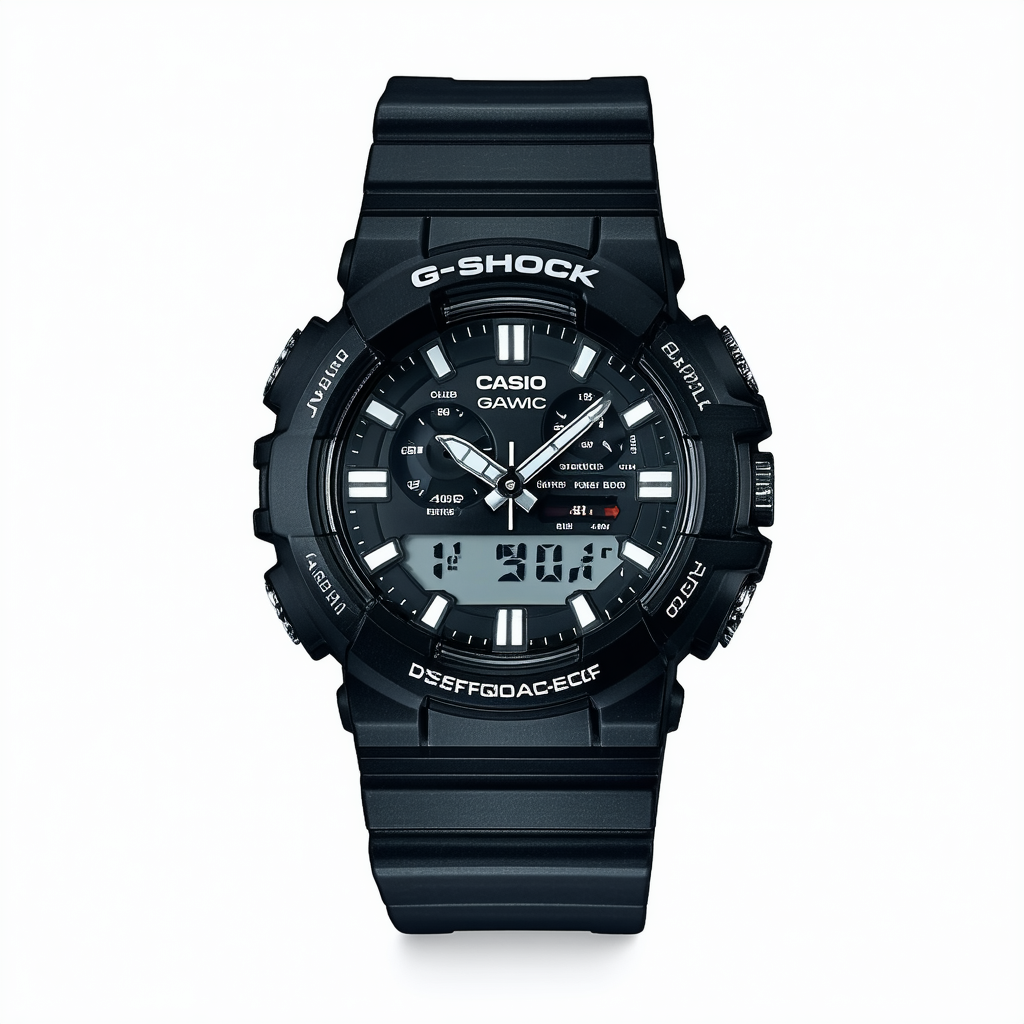 Casio Men's GAW-100B-1A2CF G-Shock Analog-Digital Display Quartz Black Watch