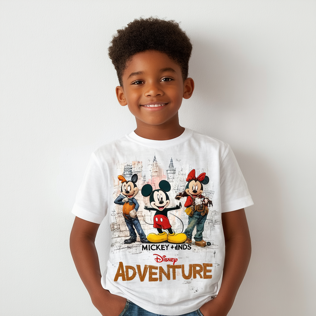 Disney Mickey Mouse and Friends ''Adventure'' T-Shirt for Boys