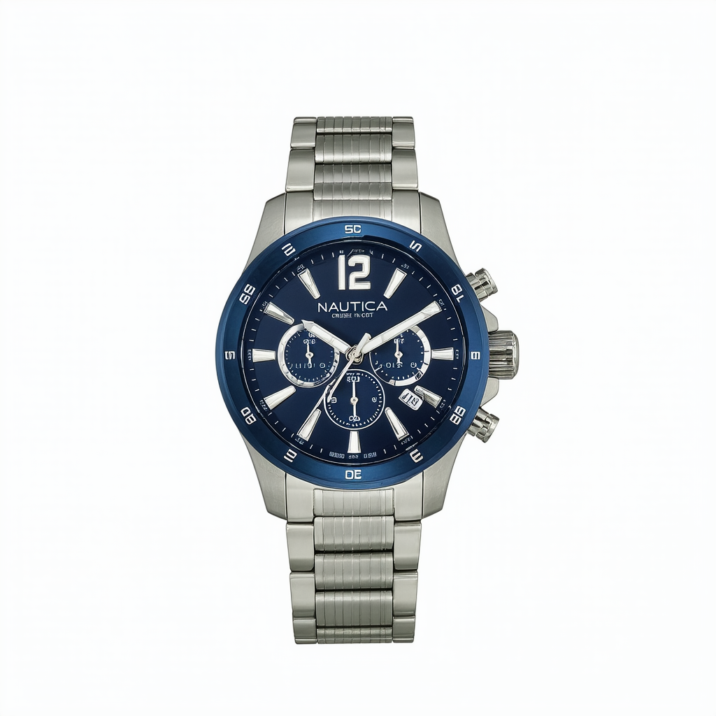 Nautica Men's Cruise Nct 1 NAPNTI805 Blue Stainless-Steel Quartz Fashion Watch