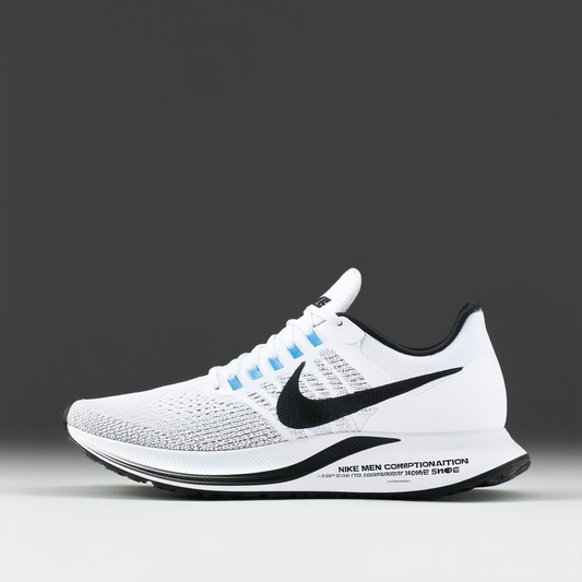 Nike Men's Competition Running Shoes, White White Black 100, Womens 12