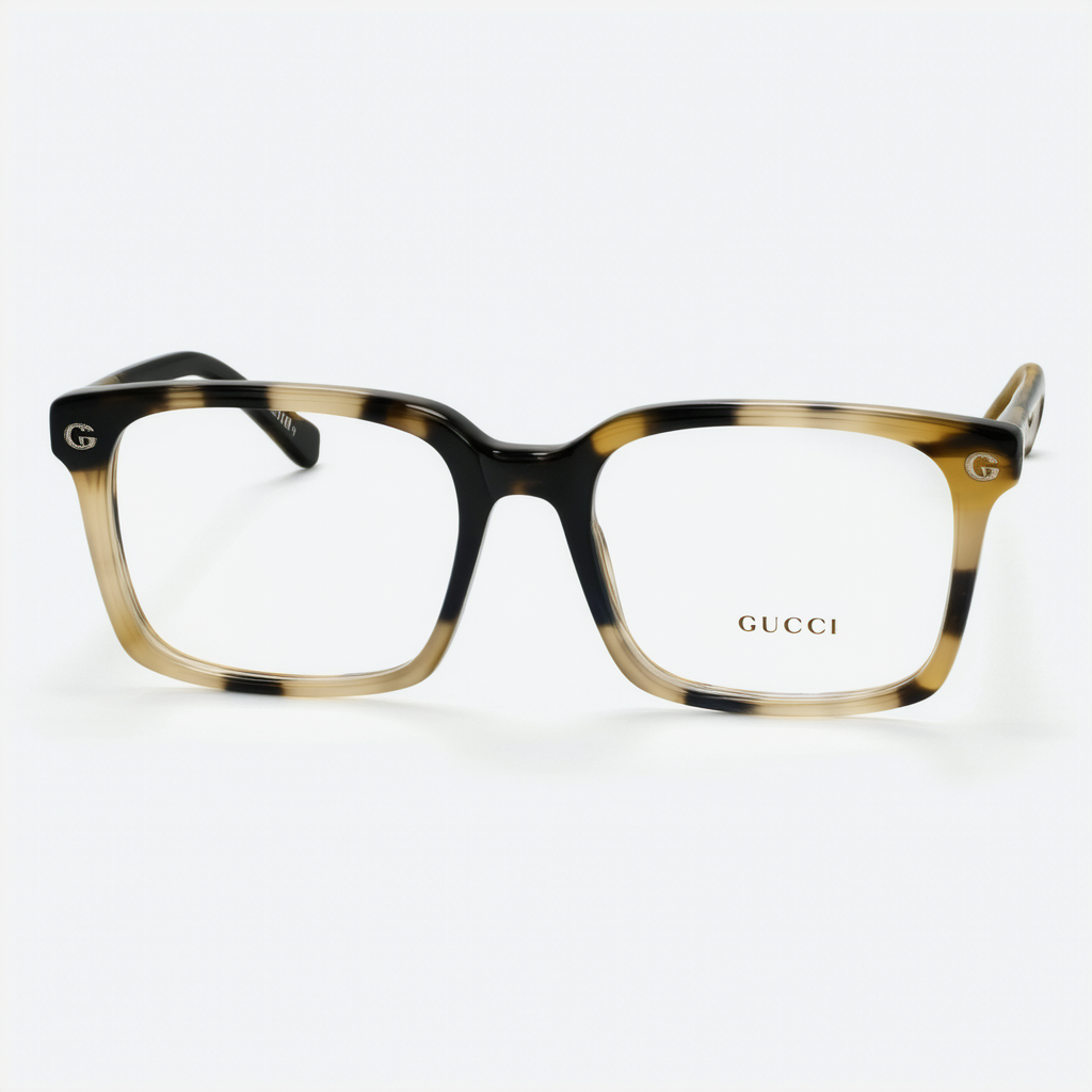 Gucci GG 0004O 003 Havana Plastic Square Eyeglasses 53mm