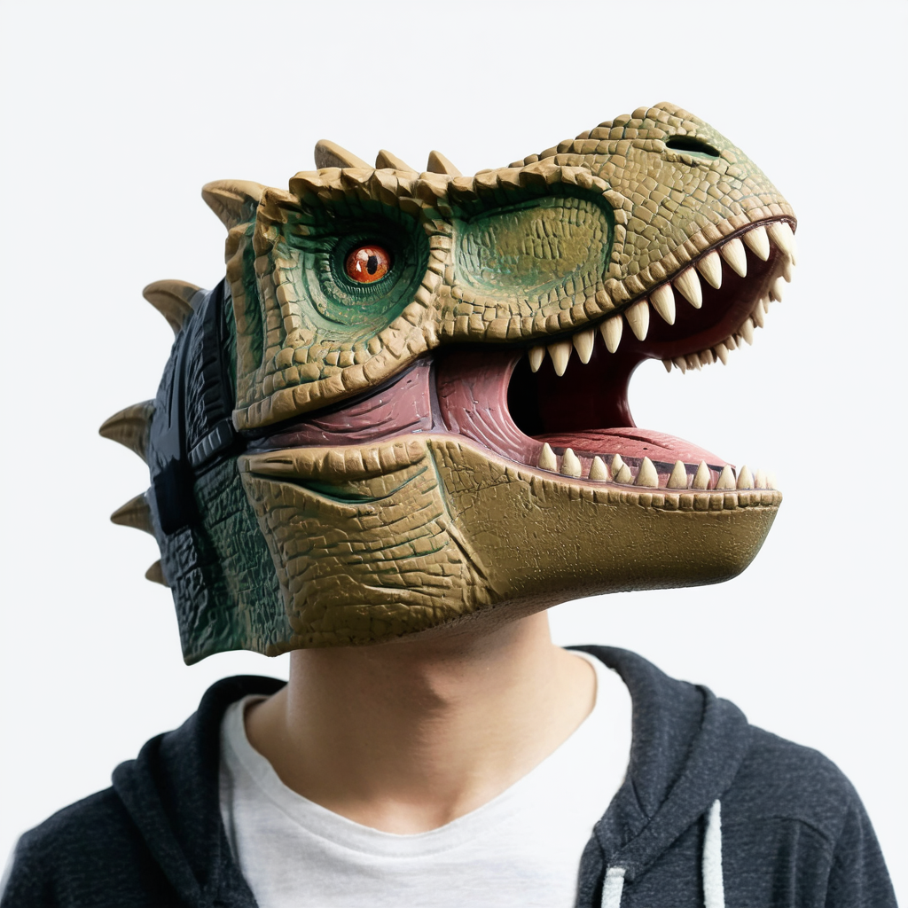 Jurassic World Adult Villain Dinosaur 3/4 Mask NS