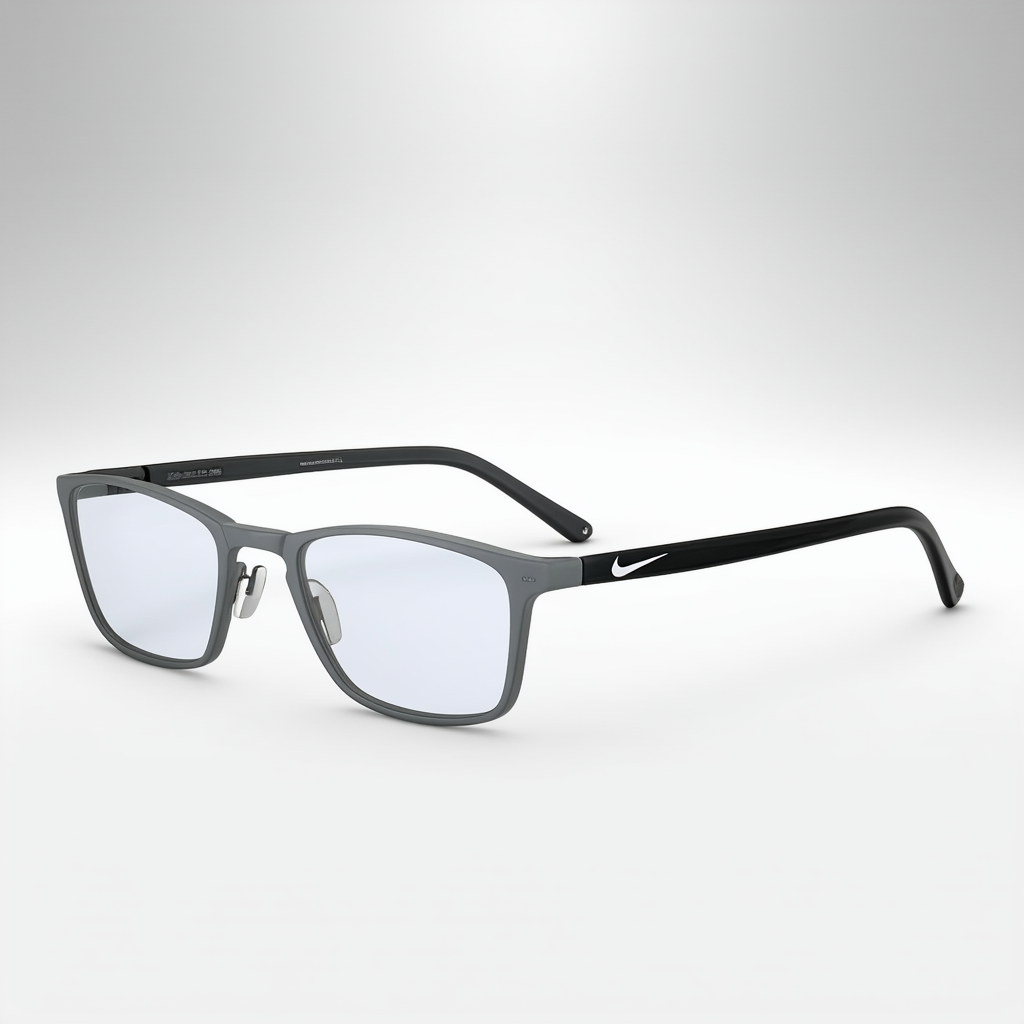 Nike Eyeglasses 8131 073 Brushed Gunmetal/Wolf Grey 53-17