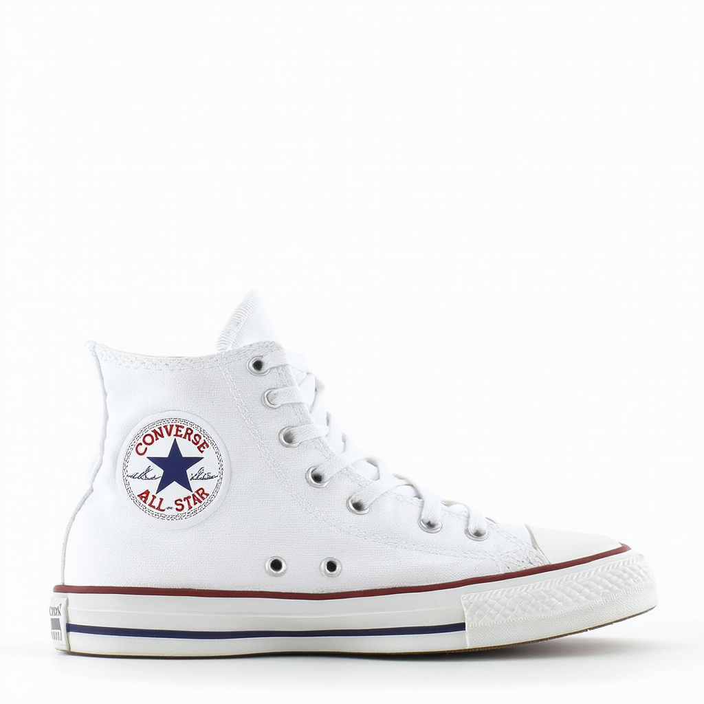 Mens Converse Chuck Taylor All Star High Top Sneakers (Optical White, 8.5 D(M) US)