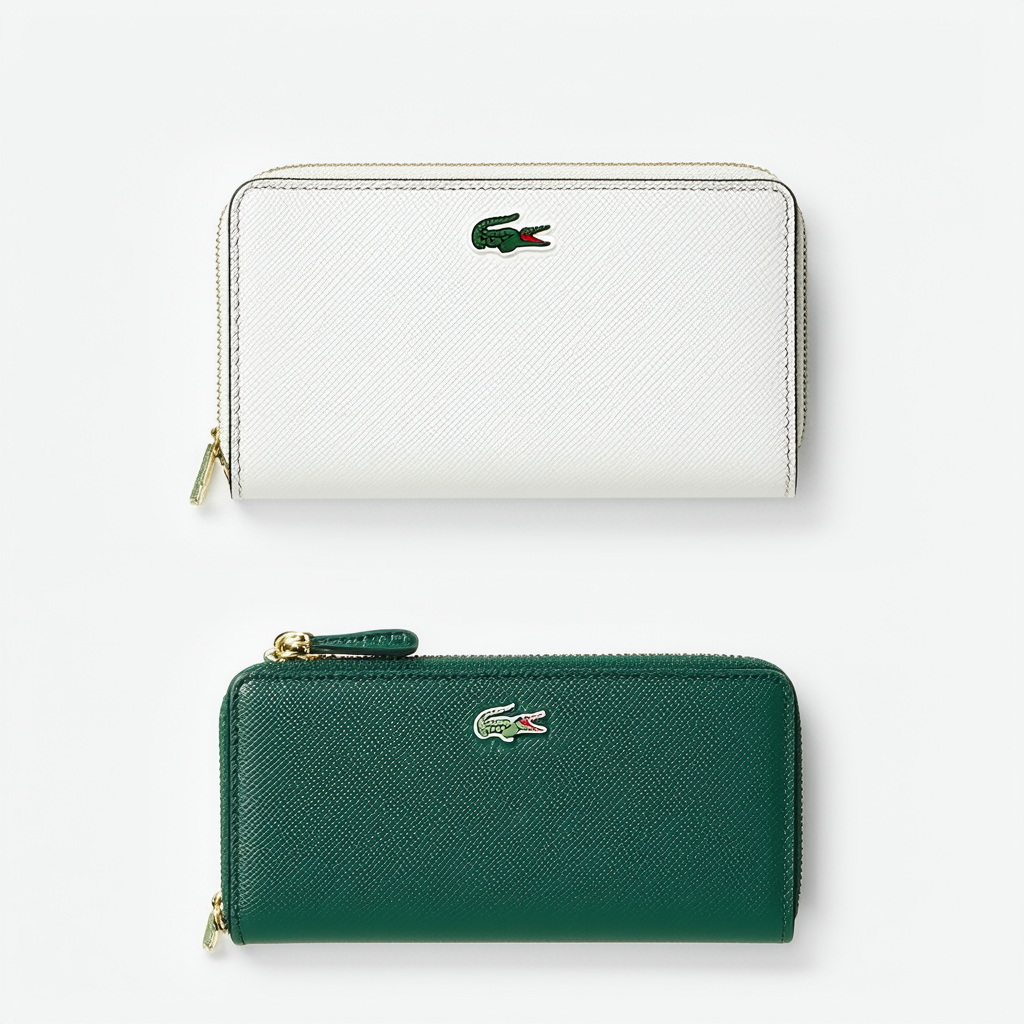 Lacoste Women's Chantaco Slim Zip Wallet