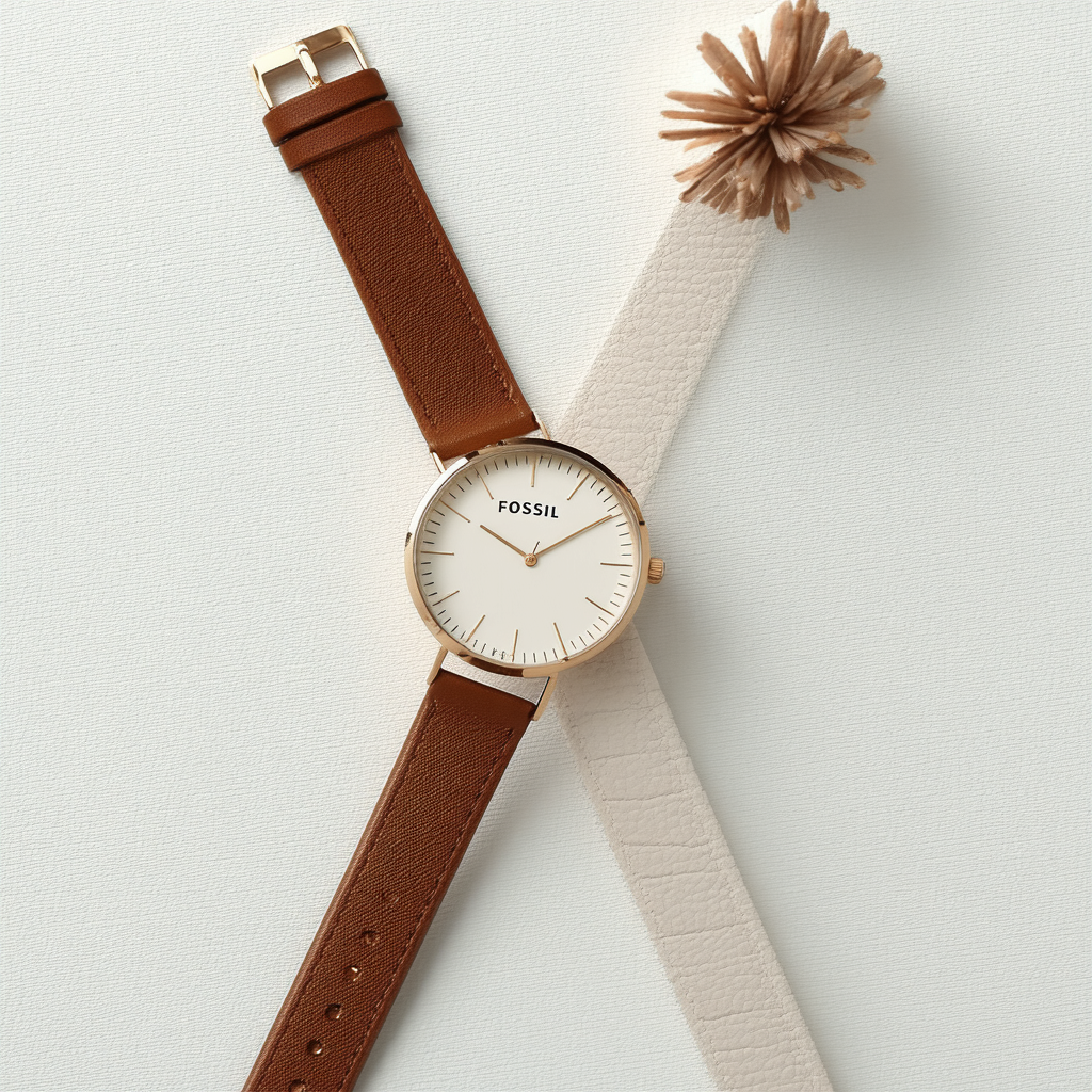 Fossil Women's ES4361 Annette Analog Display Quartz Brown Watch