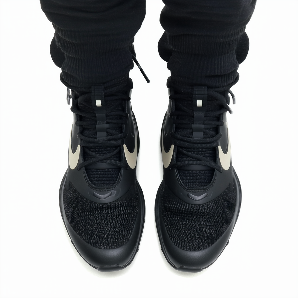 Nike Mens Air Presto Utility Shoes Black/Black/Bone 862749-001 Size 9
