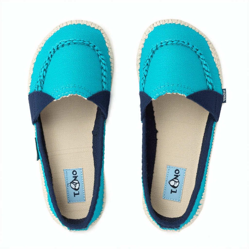 TOMS Turquoise Navy Women's Bimini Stitchouts 002018B13-TURQ
