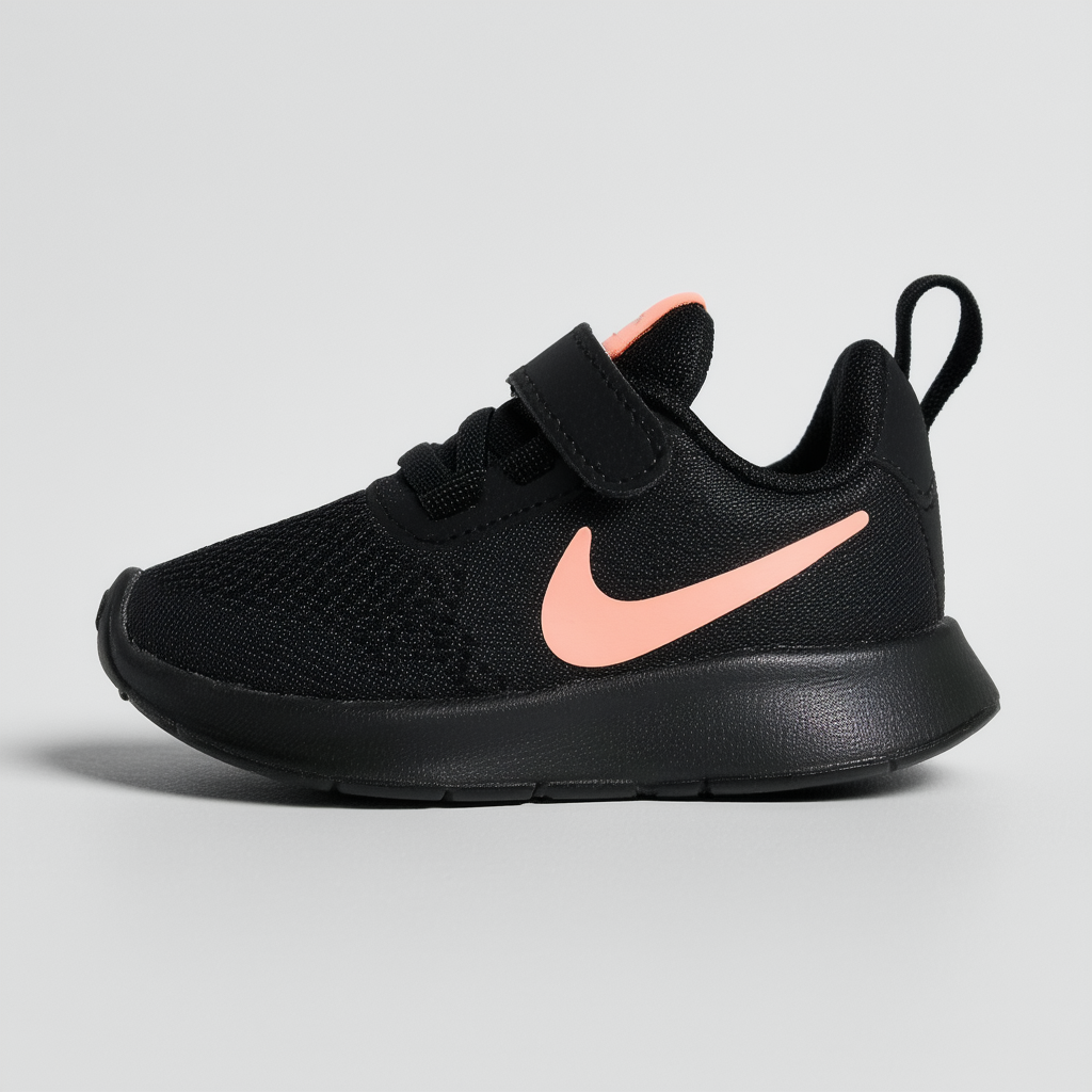 Nike Kids Star Runner 2 (TDV) Sneaker, Black/Sunset Pulse - Black - White, 3C Toddler US Toddler